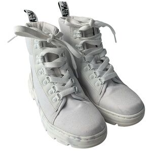 Rare Dr Martens White Combs Bonny W Boots Women’s Size 6AW004 SH10W